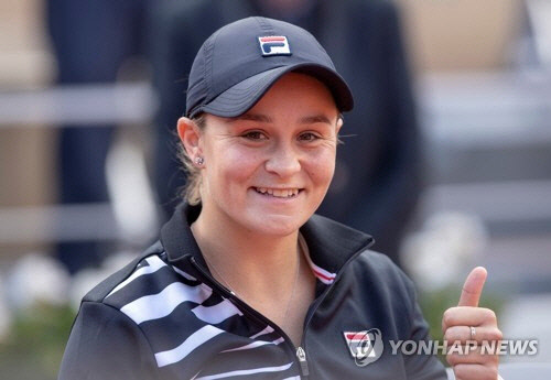 WTA 투어 올해의 선수 바티. [USA 투데이/로이터=연합뉴스]